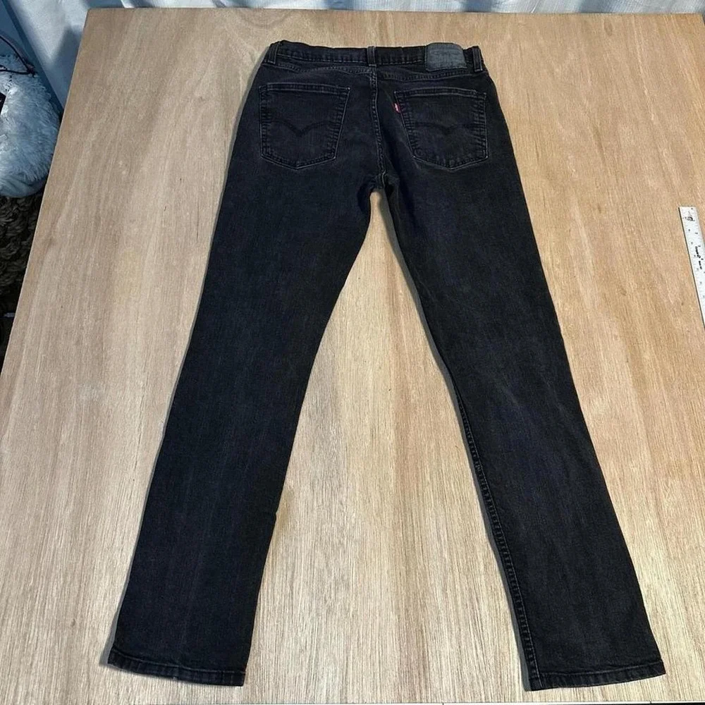 Levi's 511 Slim Fit Black Jeans Womens W36 L34 Casual Everyday